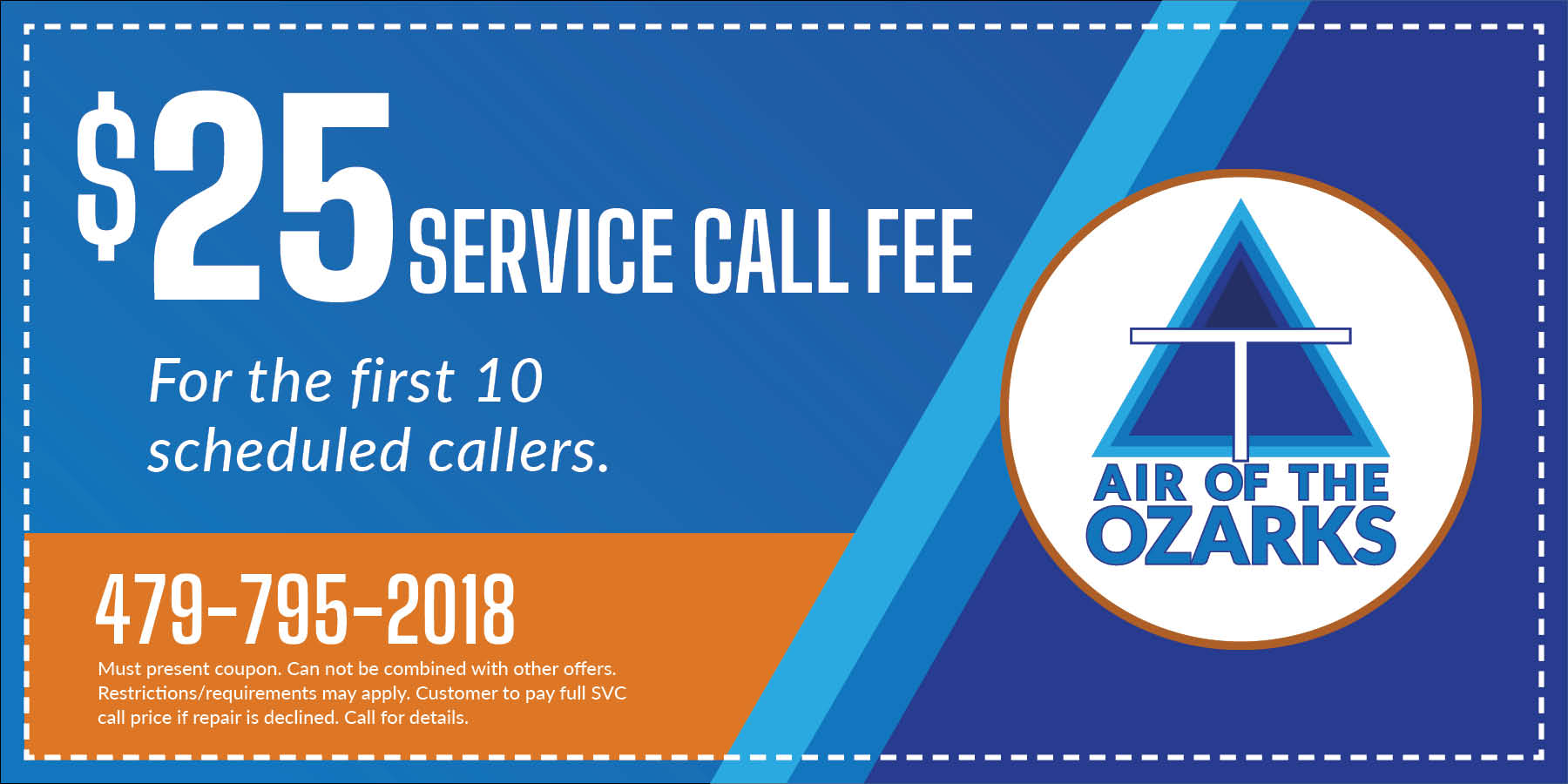  service call fee.