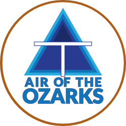 Company logo for Air of the Ozarks in Gravette, Arkansas.
